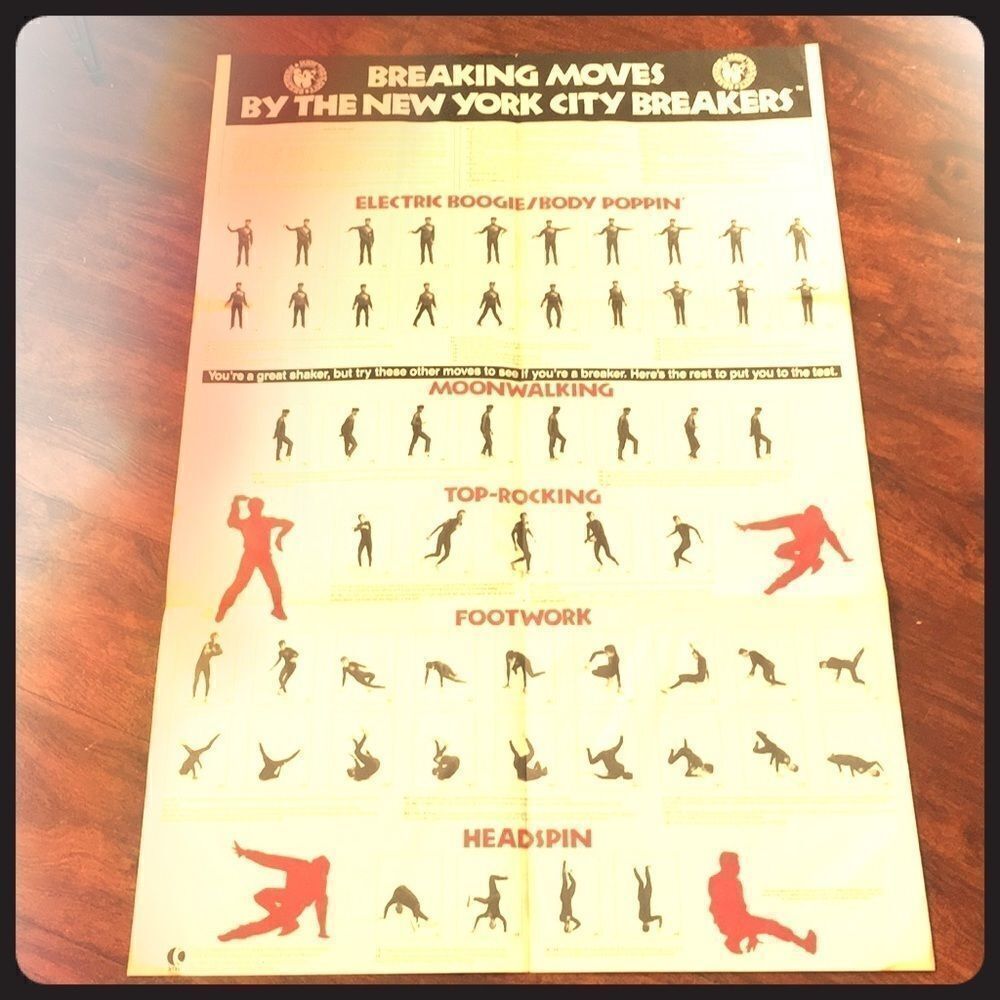 New York City Breakers Breaking Moves Poster